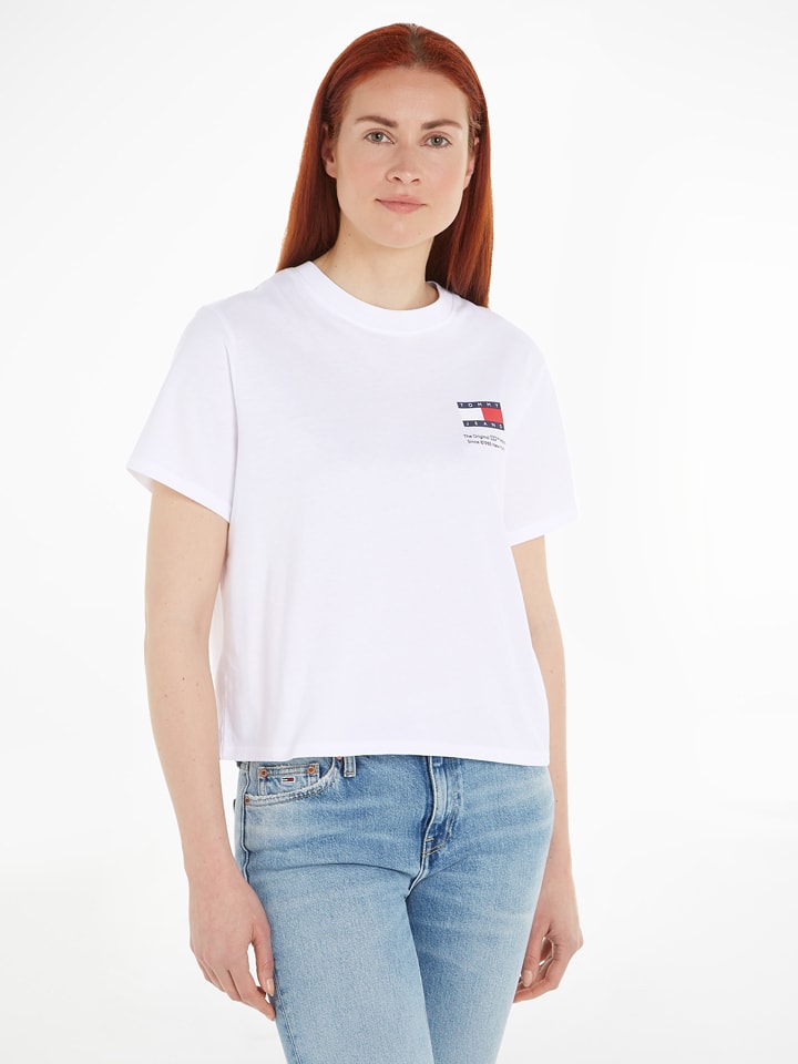 TOMMY JEANS Koszulka w kolorze białym rozmiar: M