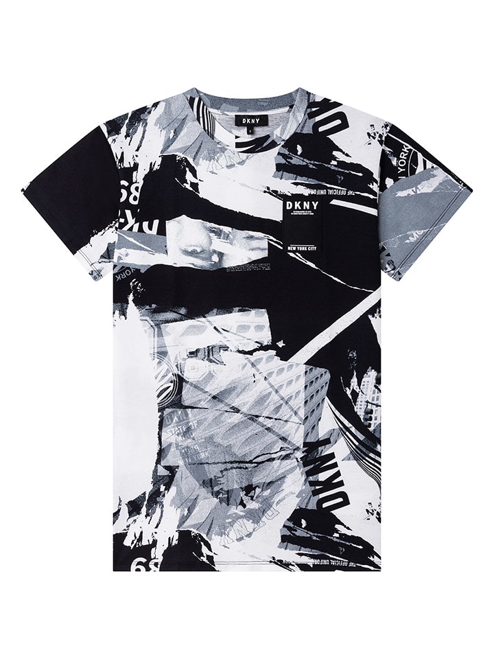 Sukienka w kolorze biało-czarnym