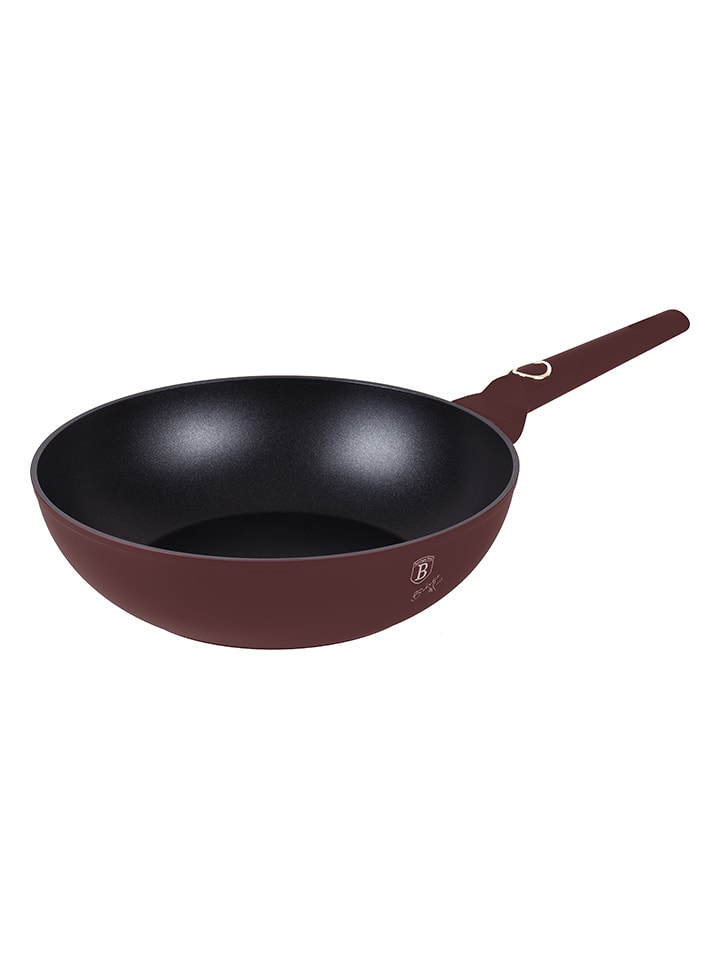 Berlinger Haus Patelnia wok "Leonardo Collection" w kolorze bordowym - Ø 28 cm rozmiar: onesize