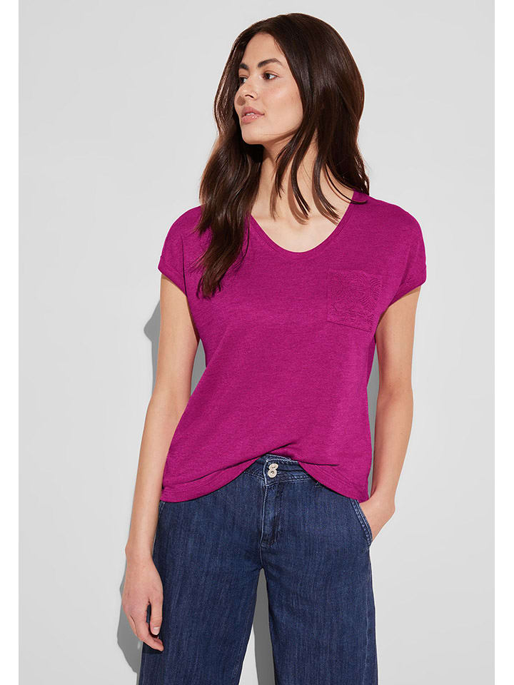 Street One Koszulka w kolorze jagodowym rozmiar: 42