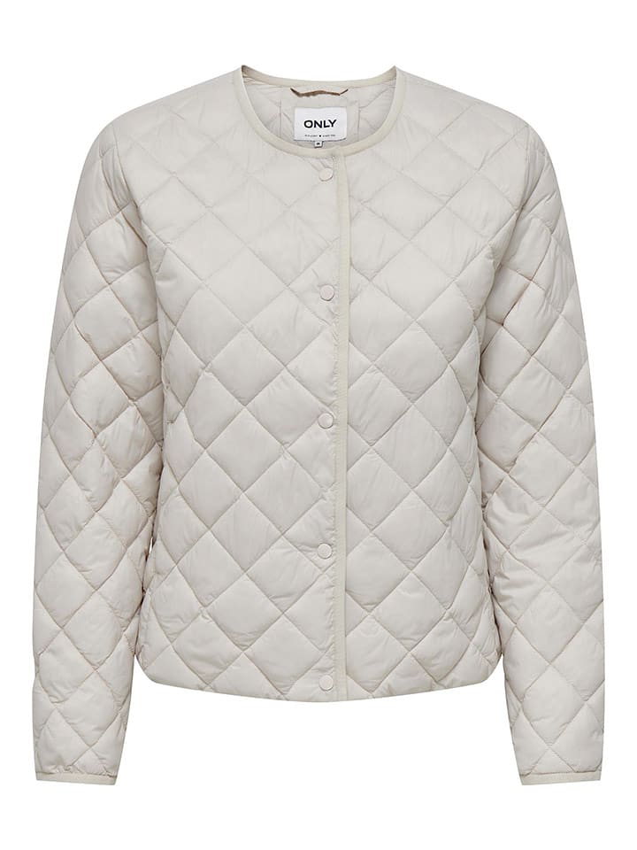 ONLY Kurtka pikowana w kolorze jasnoszarym rozmiar: S