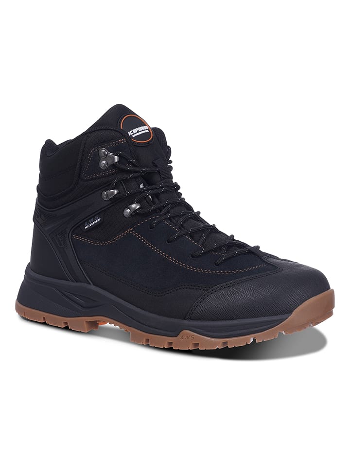 Icepeak Skórzane buty turystyczne "Abaco" w kolorze czarnym rozmiar: 40