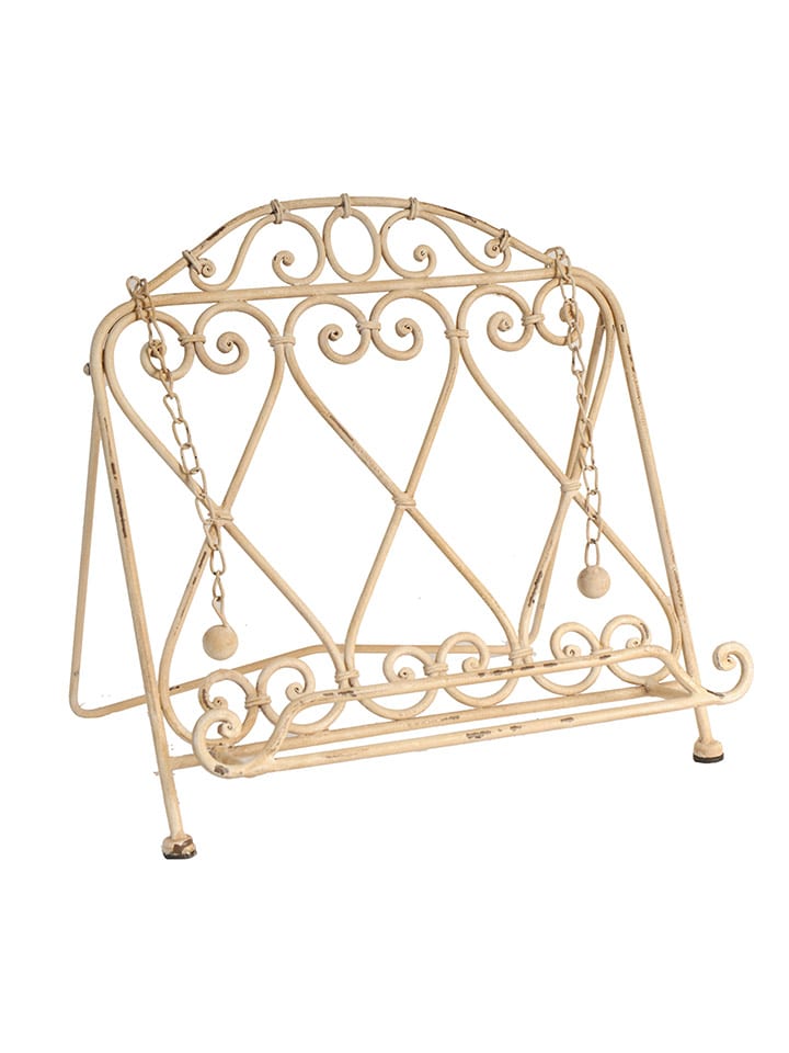 Anticline Stojak w kolorze kremowym na książkę - 30 x 31 cm rozmiar: onesize