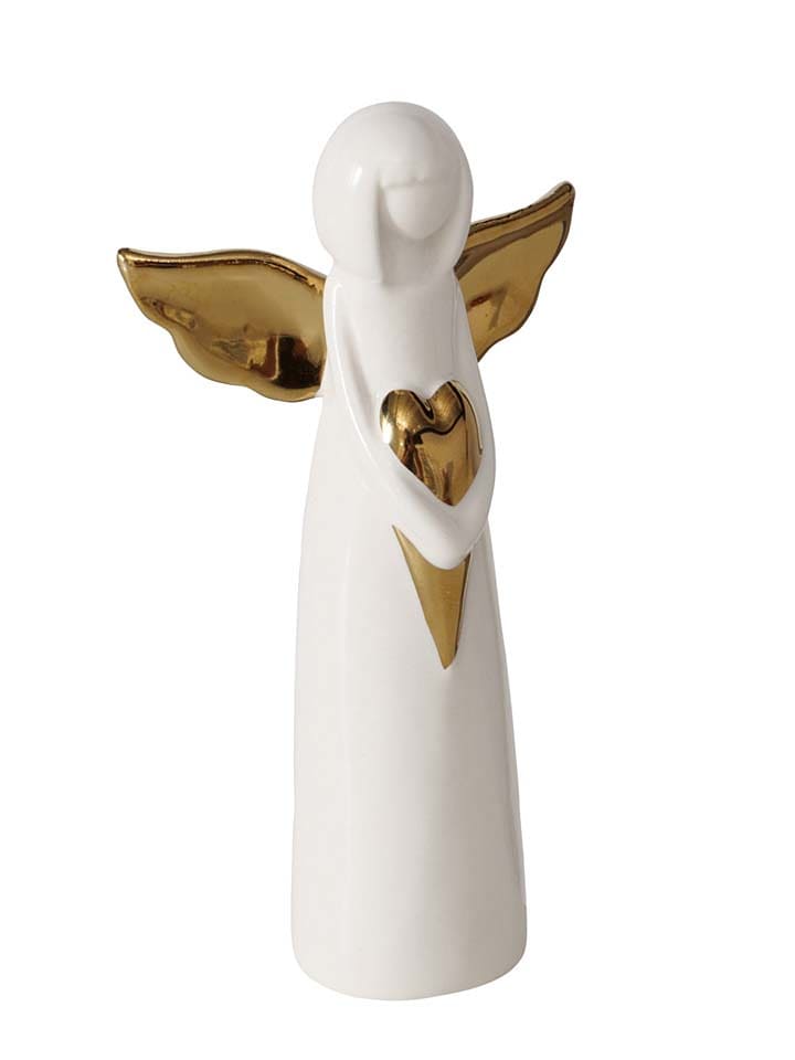 Boltze Figurka dekoracyjna "Tatjana" w kolorze białym - 7,8 x 14,8 cm rozmiar: onesize