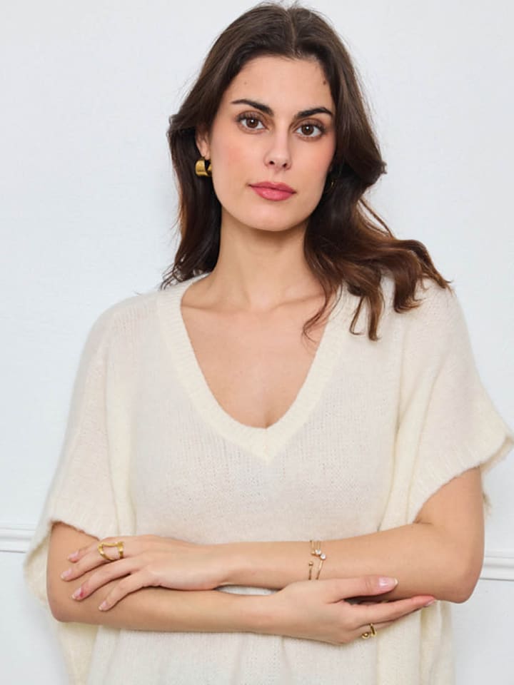 CXL by Christian Lacroix Sweter w kolorze kremowym rozmiar: onesize