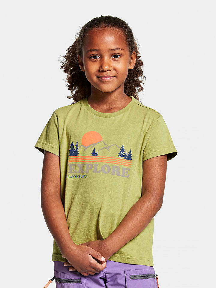 Didriksons Koszulka ''Mynta'' w kolorze zielonym rozmiar: 140