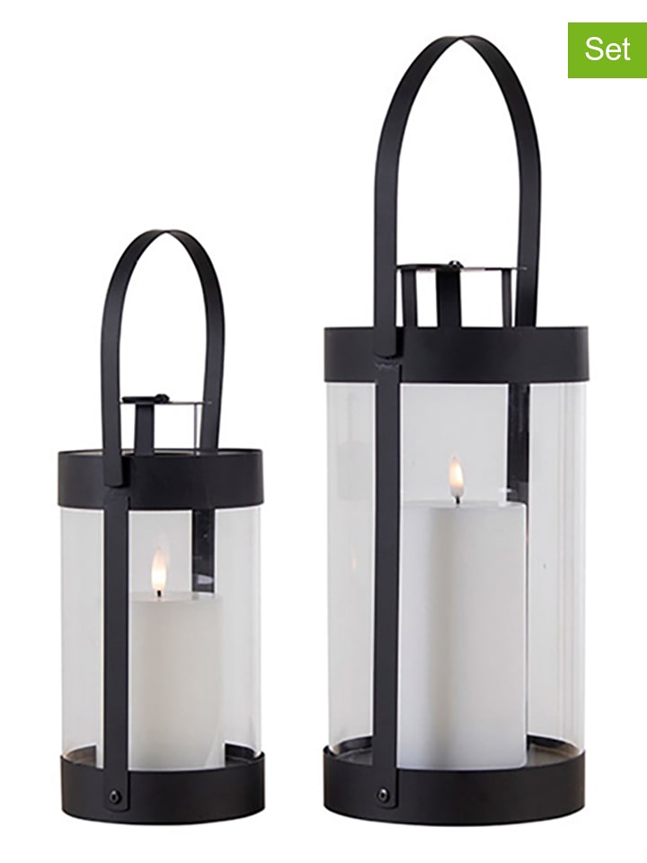 House Nordic Lampiony (2 szt.) w kolorze czarnym rozmiar: onesize