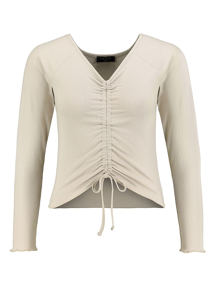 Sublevel Koszulka w kolorze kremowym rozmiar: S