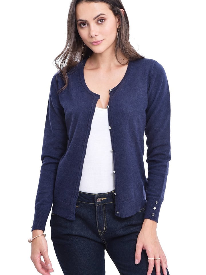 C& Jo Kardigan w kolorze granatowym rozmiar: 42