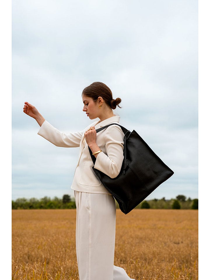 Christian Laurier Skórzana torebka "Agathe" w kolorze czarnym - 32,5 x 32 x 10 cm rozmiar: onesize