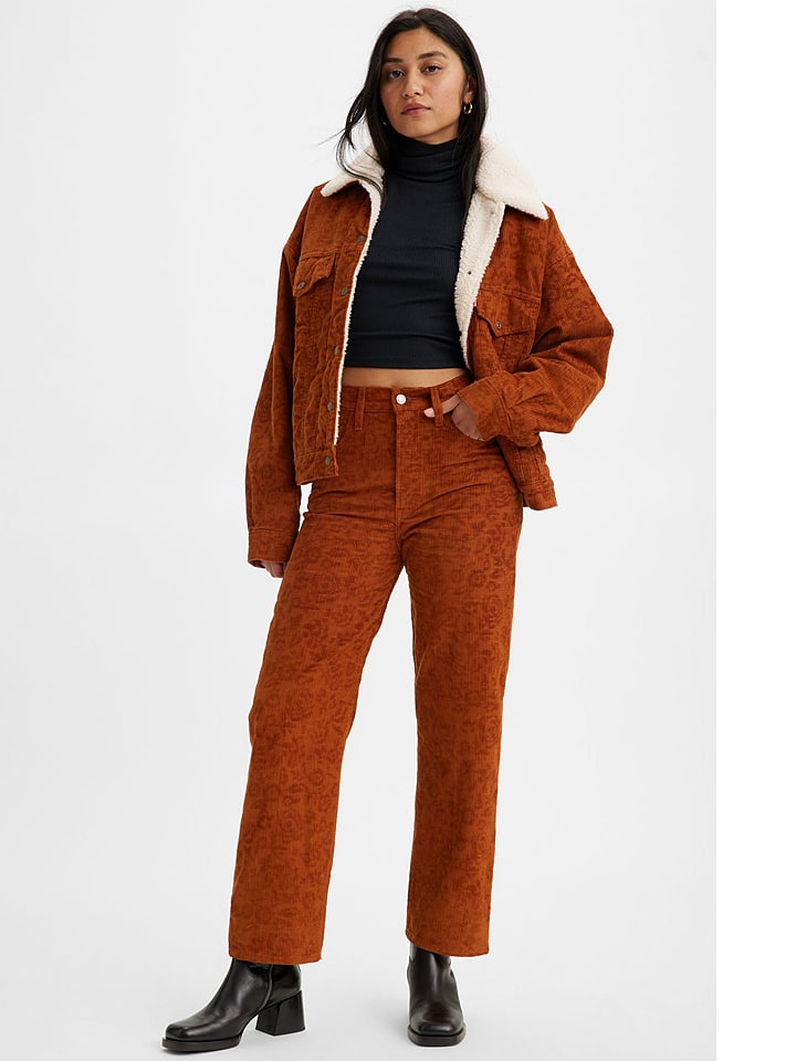 Levi´s Spodnie sztruksowe "Ribcage" w kolorze jasnobrązowym rozmiar: W29/L29