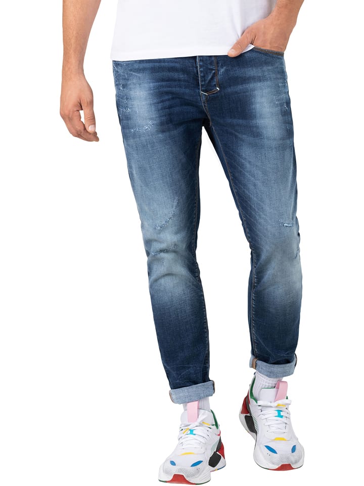 Timezone Dżinsy "Dwyane" - Slim fit - w kolorze niebieskim rozmiar: W36/L34