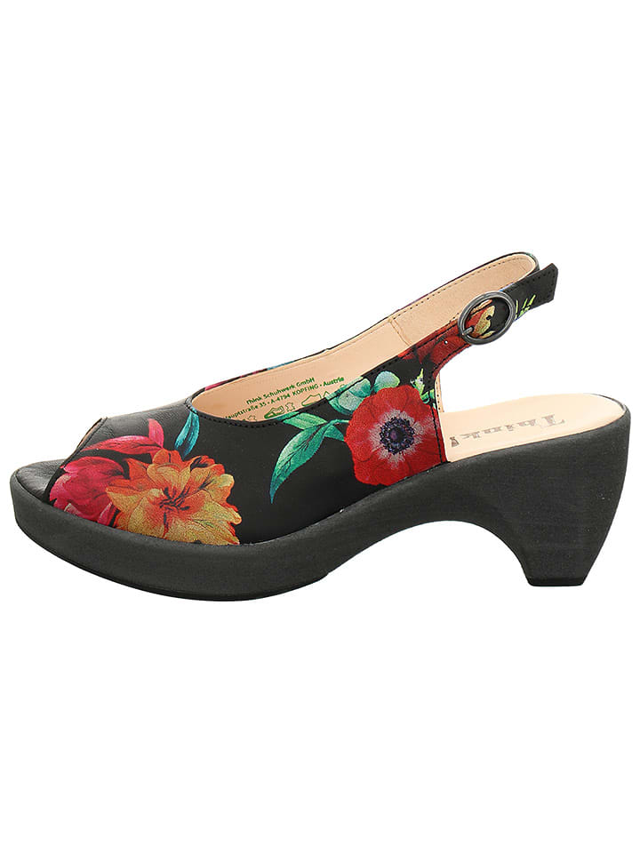 Think! Skórzane czółenka w kolorze czarnym rozmiar: 41