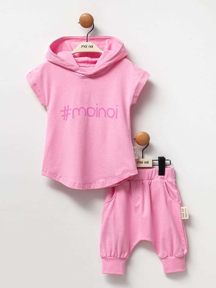 Moi Noi 2-częściowy zestaw w kolorze różowym rozmiar: 80/86