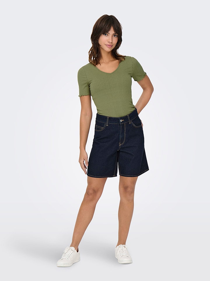 JDY Koszulka w kolorze khaki rozmiar: L