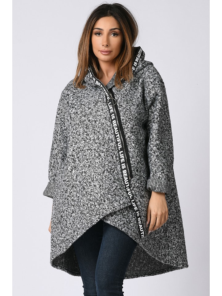 Płaszcz w kolorze szarym