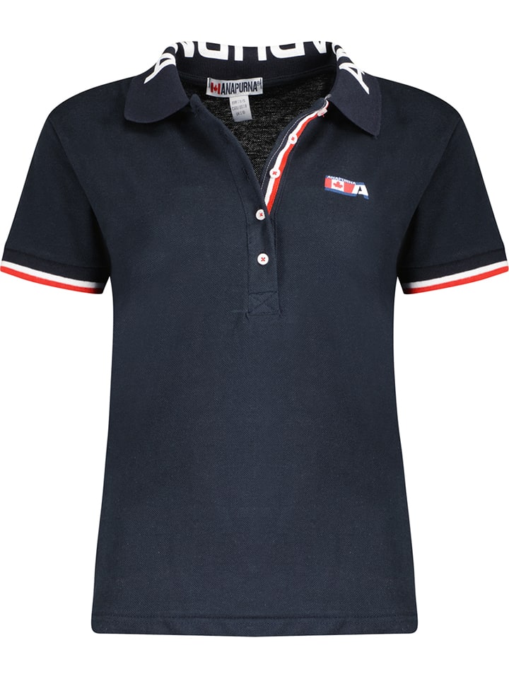 ANAPURNA Koszulka polo "Kanolana" w kolorze granatowym rozmiar: XL