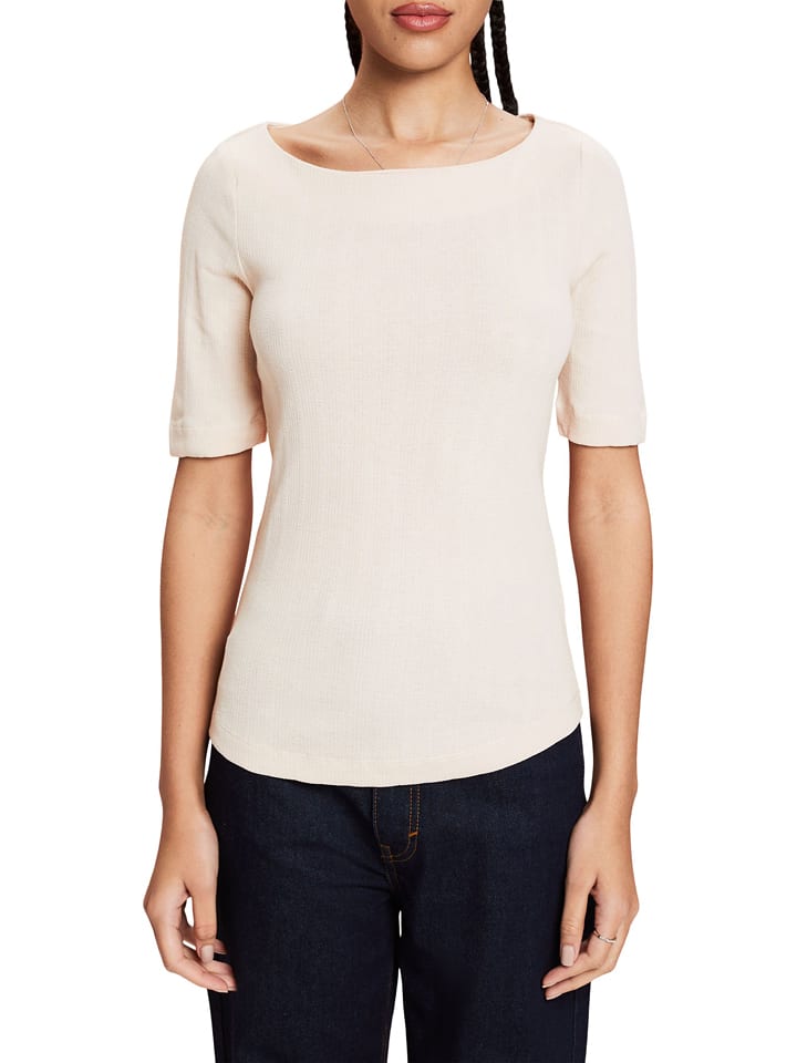 ESPRIT Koszulka w kolorze beżowym rozmiar: XS