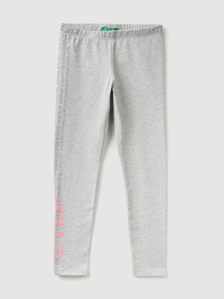 Benetton Legginsy w kolorze szarym rozmiar: 122/128