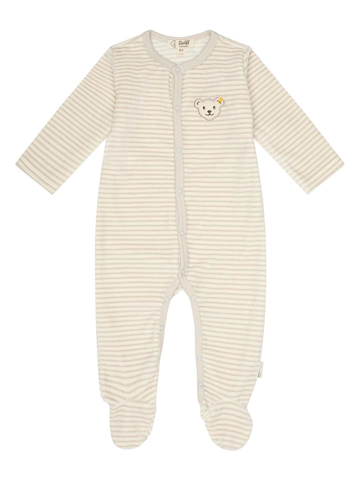 Steiff Śpioszki w kolorze beżowo-kremowym rozmiar: 86