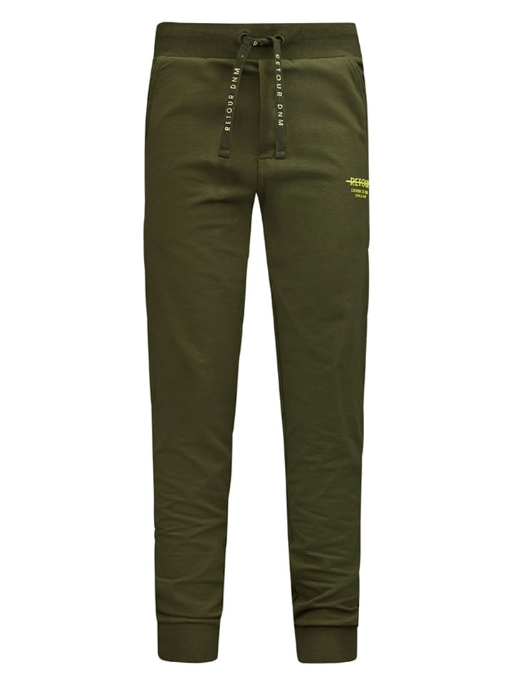 Spodnie dresowe "Irwan" w kolorze khaki