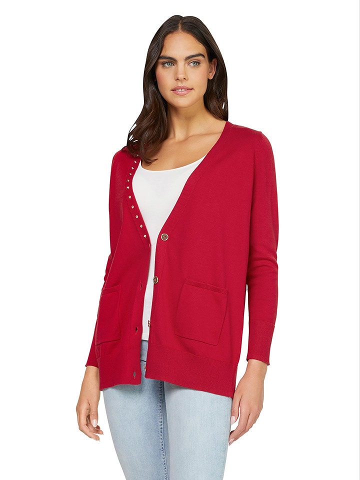 Kardigan w kolorze czerwonym