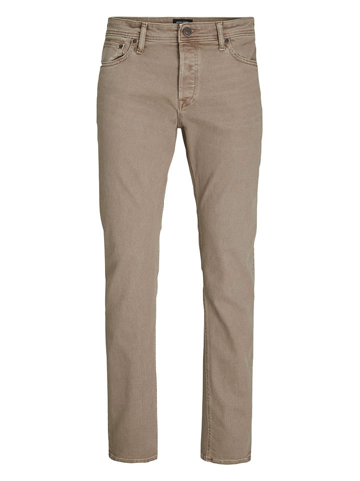 Jack & Jones Dżinsy "Mike Original" - Regular fit - w kolorze jasnobrązowym rozmiar: W36/L32