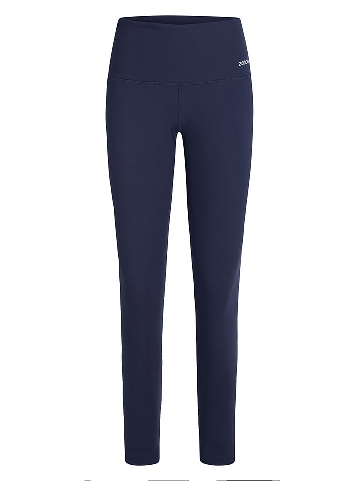 Zebdia Legginsy sportowe w kolorze granatowym rozmiar: M
