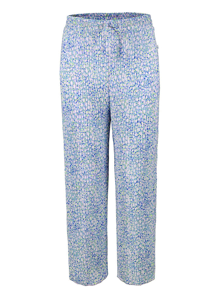 SomeOne Kids Spodnie "Glossy" w kolorze niebiesko-jasnoróżowym rozmiar: 140