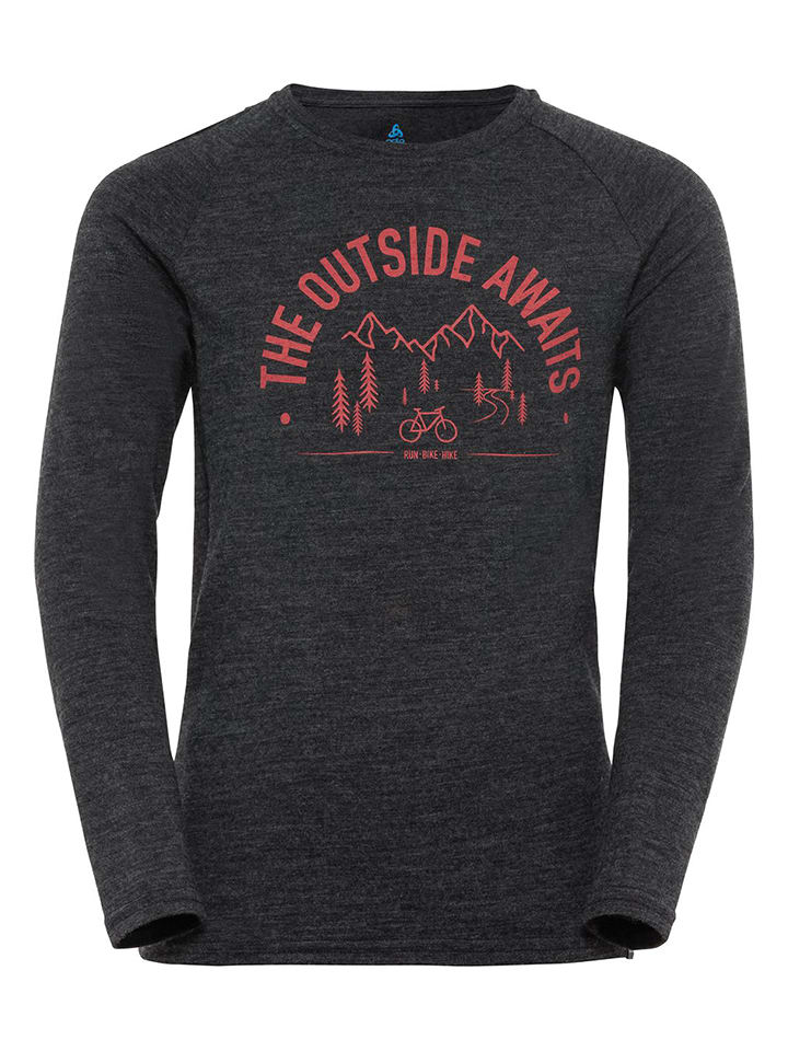 Odlo Wełniana koszulka funkcyjna w kolorze antracytowym rozmiar: 140