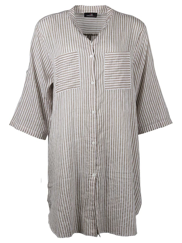 Zwillingsherz Tunika "Kida" w kolorze oliwkowym rozmiar: onesize