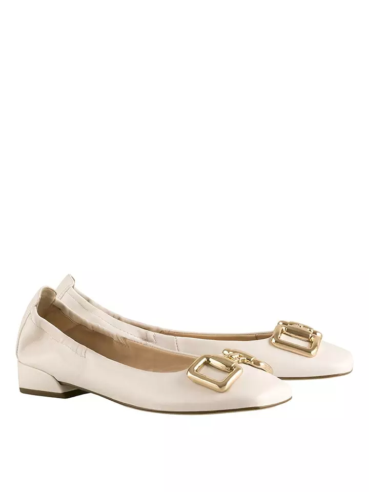 Högl Baleriny "Peach" w kolorze kremowym rozmiar: 39