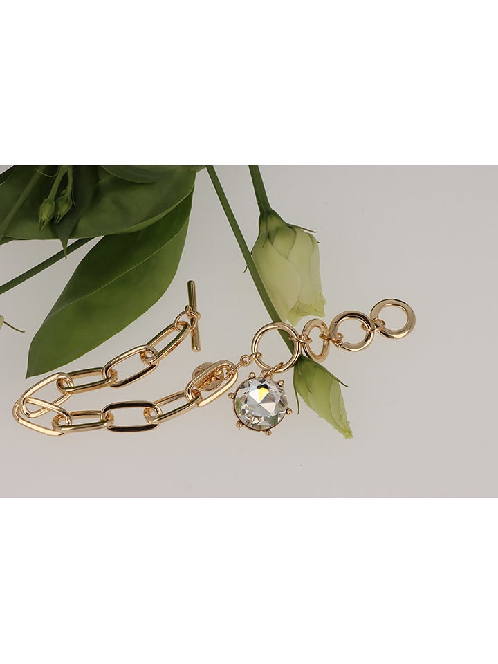 Otazu Pozłacana bransoletka z kryształami Swarovski rozmiar: onesize