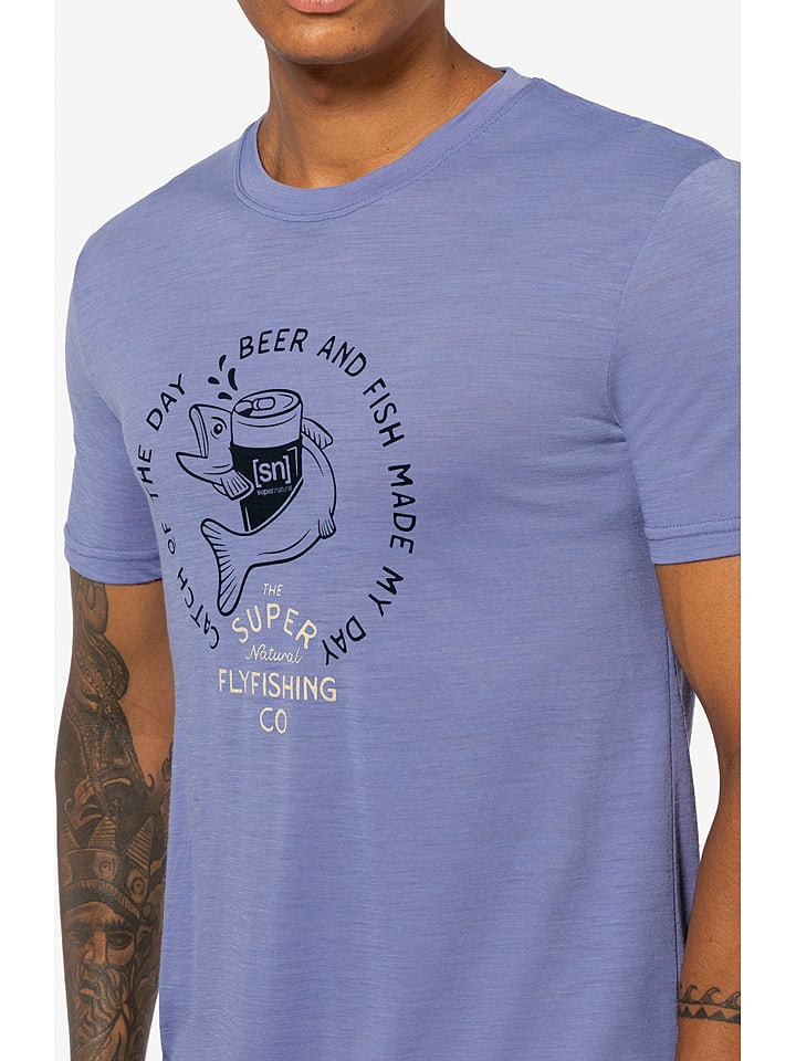 super.natural Koszulka "Juhos Finest" w kolorze niebieskim rozmiar: L