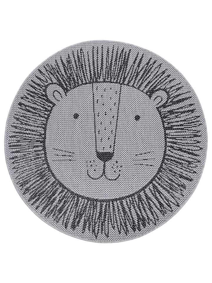 WHITE LABEL Dywan "Rugs" w kolorze szaro-czarnym rozmiar: 160 cm