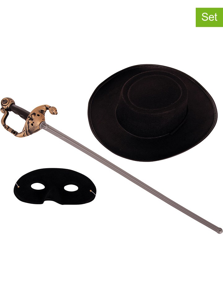 Rubie`s 3-częściowy zestaw jeździecki w kolorze czarnym rozmiar: onesize