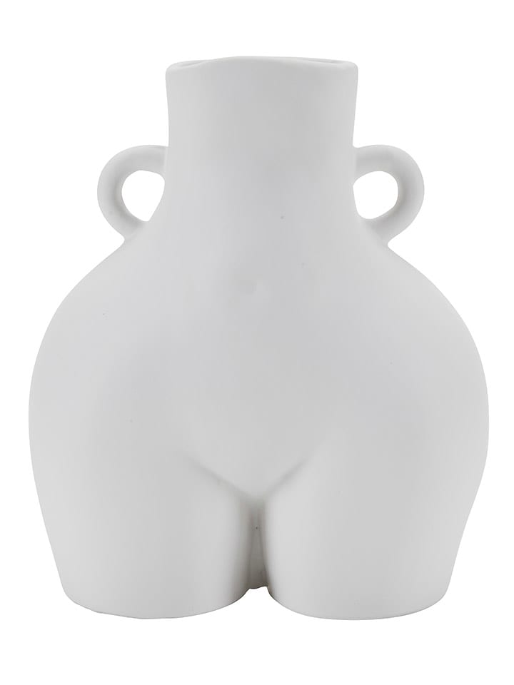 Bahne Wazon w kolorze białym - (S)16 x (W)20 x (G)11 cm rozmiar: onesize