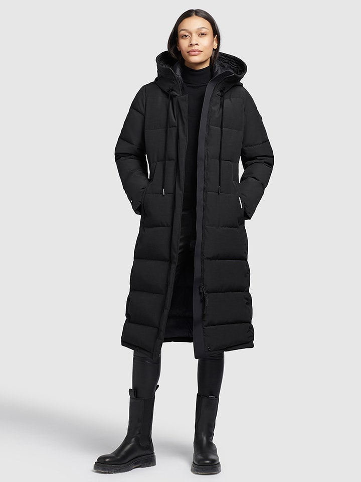 Khujo Płaszcz pikowany "Degi" w kolorze czarnym rozmiar: XL