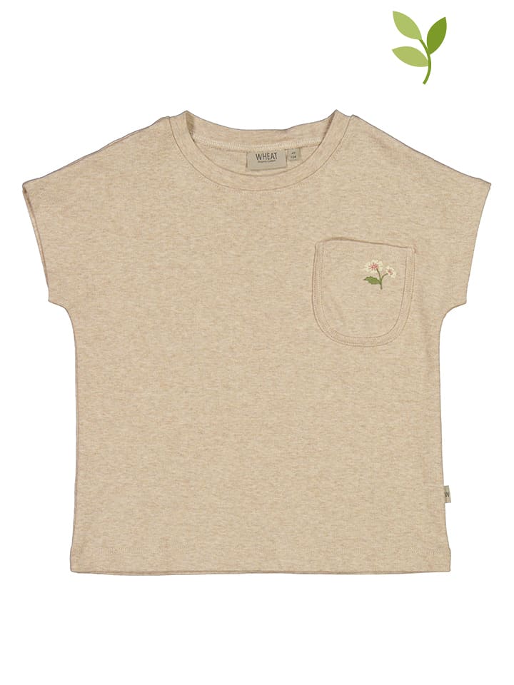 Koszulka "Tilla" w kolorze beżowym