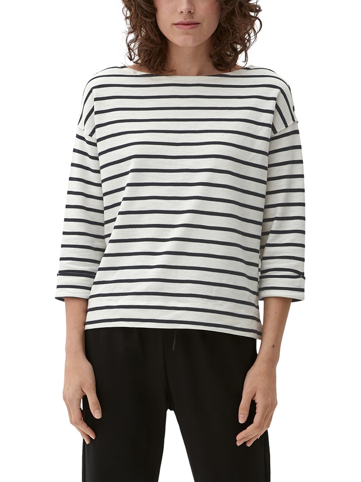 s.Oliver Koszulka w kolorze biało-czarnym rozmiar: 44