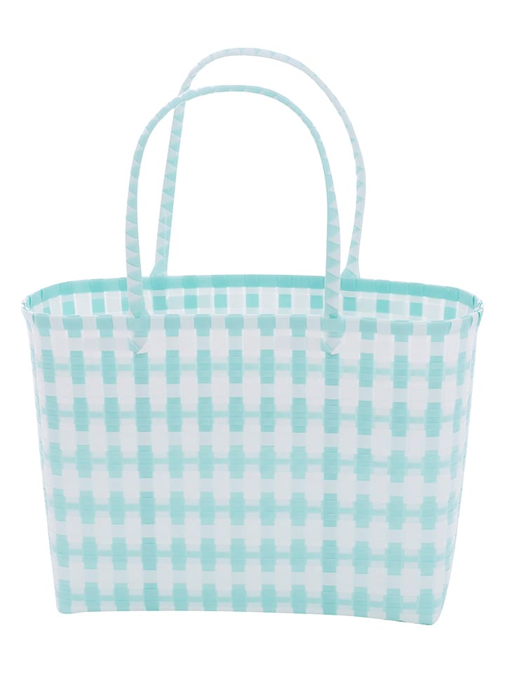 Overbeck and Friends Shopper bag "Jolie" w kolorze turkusowym - 39 x 28 x 15 cm rozmiar: onesize