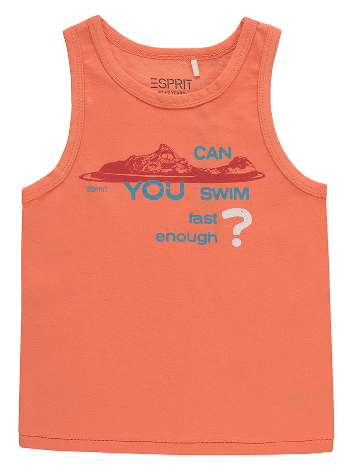 ESPRIT Top w kolorze pomarańczowym rozmiar: 104/110