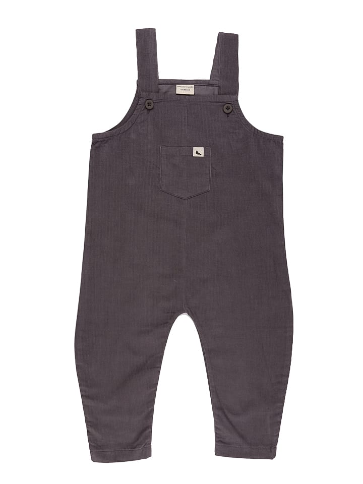 Turtledove London Ogrodniczki sztruksowe w kolorze antracytowym rozmiar: 98/104