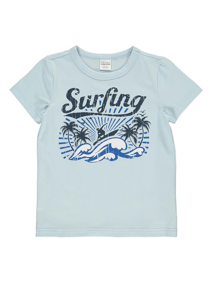 Fred´s World by GREEN COTTON Koszulka w kolorze błękitnym rozmiar: 128