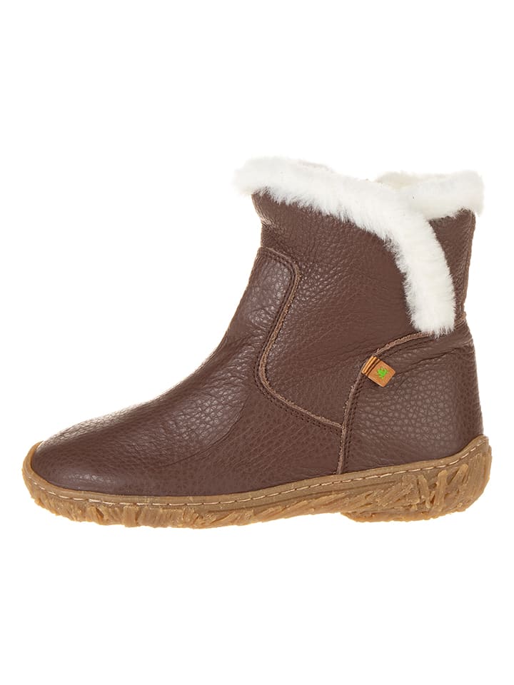 El Naturalista Skórzane botki zimowe w kolorze jasnobrązowym rozmiar: 36