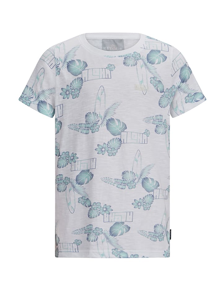 Retour Koszulka "Jarco" w kolorze biało-zielonym rozmiar: 116