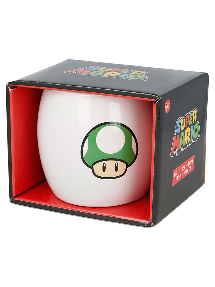 Super Mario Kubek "Super Mario" w kolorze białym rozmiar: onesize