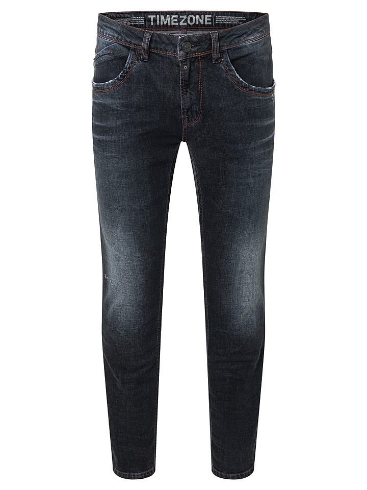 Timezone Dżinsy "Costello" - Tight fit - w kolorze czarnym rozmiar: W33/L32
