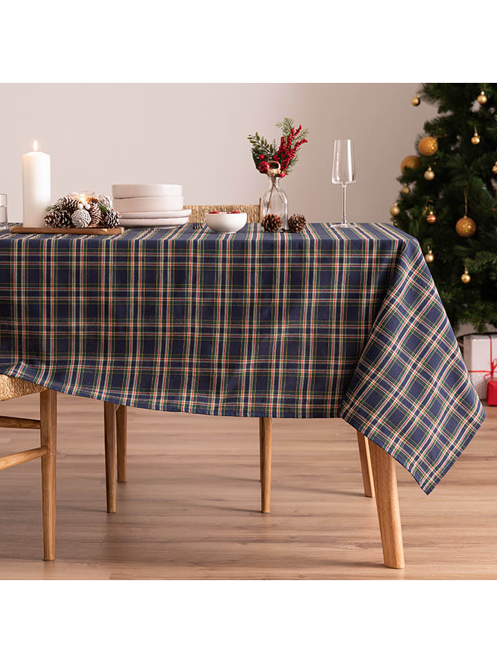 Mint Rugs Obrus "Christmas Naibi" w kolorze granatowym rozmiar: 155x300 cm