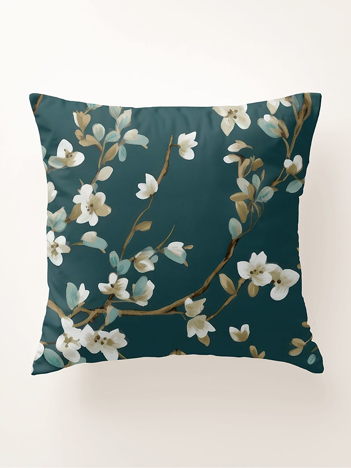 Pierre Cardin Perkalowa poszewka w kolorze zielonym na poduszkę rozmiar: 65x65 cm